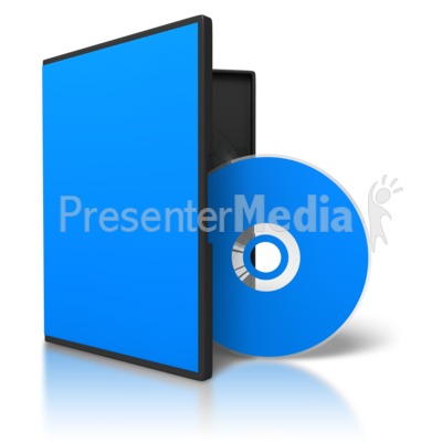 Colored Dvd Case Disc Display Presentation clipart