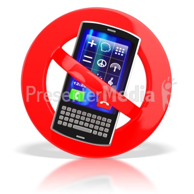 mobile phone clipart. No Cell Phones. This clip art