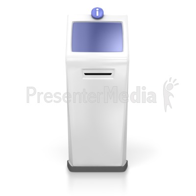 Single Kiosk Presentation clipart