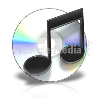 Cd Music Symbol Presentation clipart