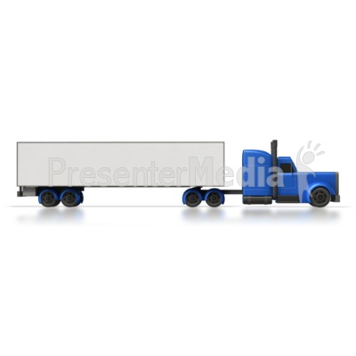 Semi Truck Side Presentation clipart