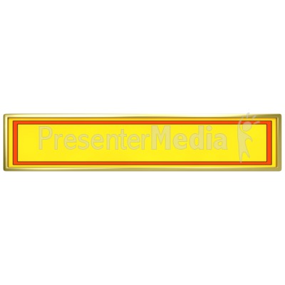 Yellow Panel with Red Border Presentation clipart