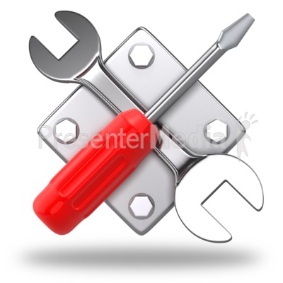 Work Tools Criss Cross Icon Presentation clipart