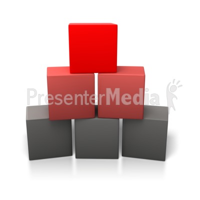 Building Blocks Blank Stack Presentation clipart