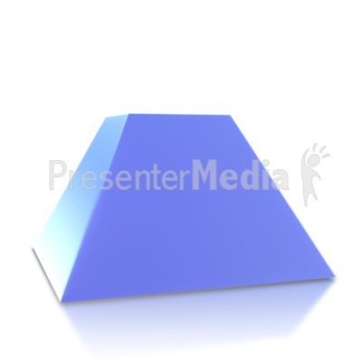 Two Point Pyramid Base Presentation clipart