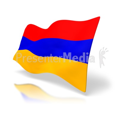 Armenia Flag Presentation clipart