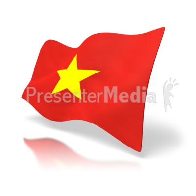 Vietnam Flag Presentation clipart