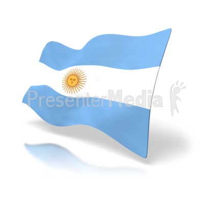 Argentina Flag Presentation clipart