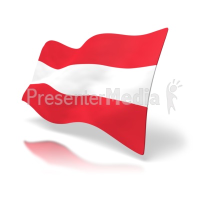 Austria Flag Presentation clipart