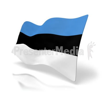 Estonia Flag Presentation clipart