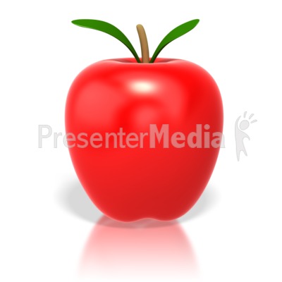 Shinny Apple Presentation clipart