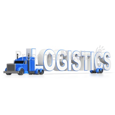 Semi Truck Logistics Presentation clipart