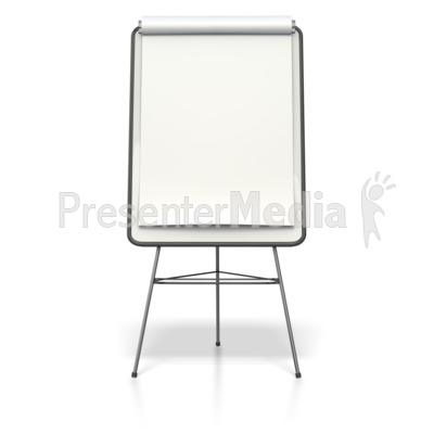 Blank Presentation Flip Board Presentation clipart