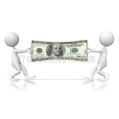 dollar bill clip art. Dollar Tug of War