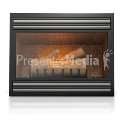 Gas Fireplace Presentation clipart