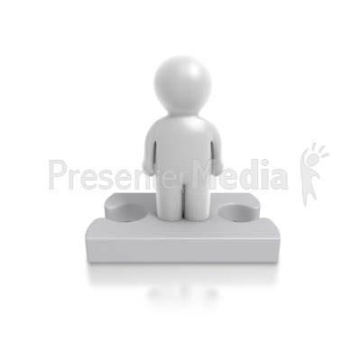 Single Puzzle Person Presentation clipart