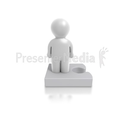 Single Puzzle Person Presentation clipart
