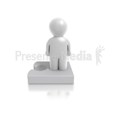 Single Puzzle Person Presentation clipart