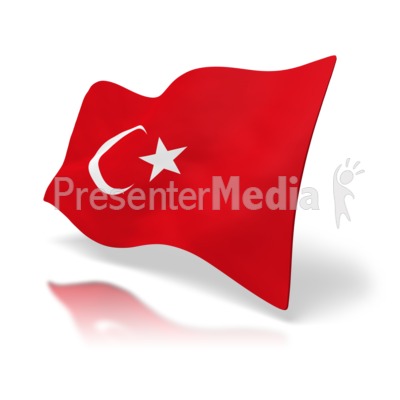 Turkey Flag Presentation clipart