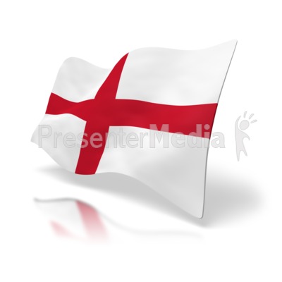 England Flag St. George's Cross Presentation clipart