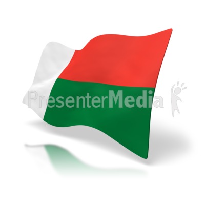 Madagascar Flag Presentation clipart