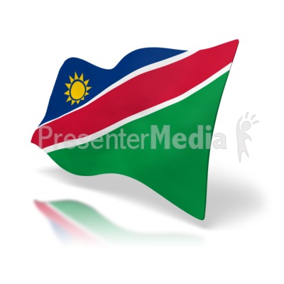 Namibia Flag Presentation clipart