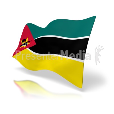 Mozambique Flag Presentation clipart