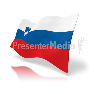 Slovenia Flag Presentation clipart