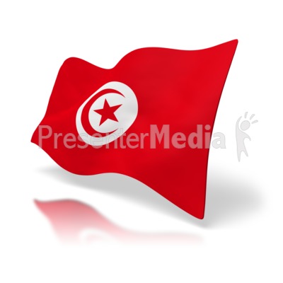 Tunisia Flag Presentation clipart