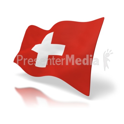 Switzerland Flag Presentation clipart