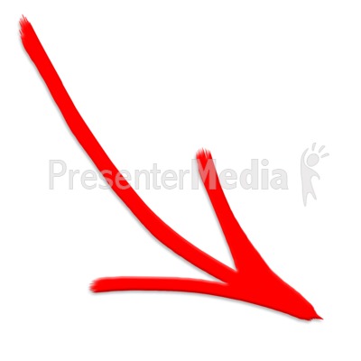 Arrow Symbol Painted Presentation clipart