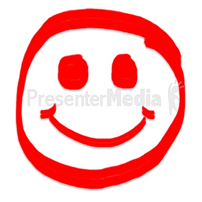 Smiley Face Painted Presentation clipart