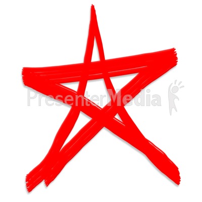 Star Painted Symbol Presentation clipart