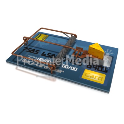 Credit Card Cheese Trap Presentation clipart