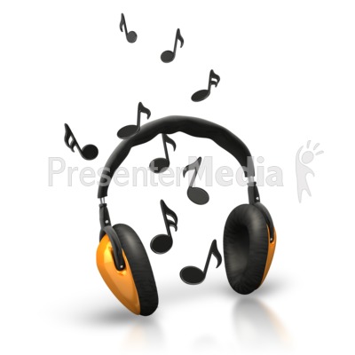 classical music clipart. Music Notes Headphones