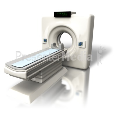Cat (CT) Scanner Angled Presentation clipart