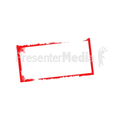 Blank Stamp Outline Wide Presentation clipart