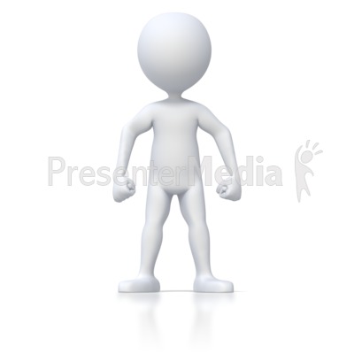 Angry Stick Figure Presentation clipart