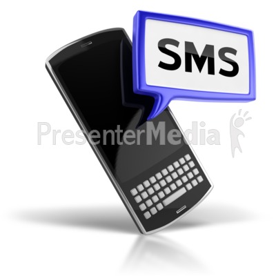 SMS Text Messaging Icon Presentation clipart