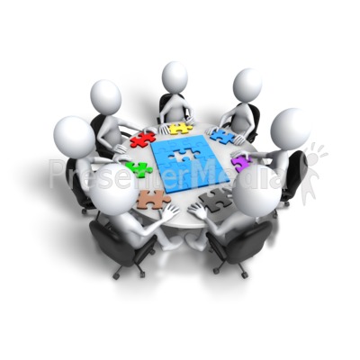 Group Meeting Puzzle Final Step Presentation clipart