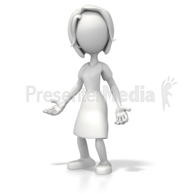 open hand clipart. pose with her hands open