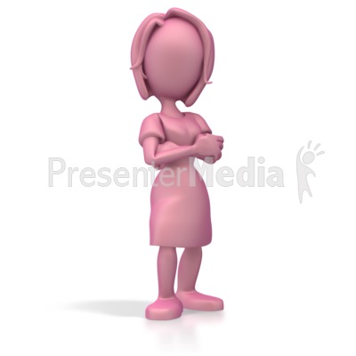 Clip Art Person Standing. Woman Standing Proud