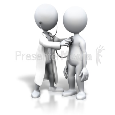 Listening To Patients Heart Presentation clipart