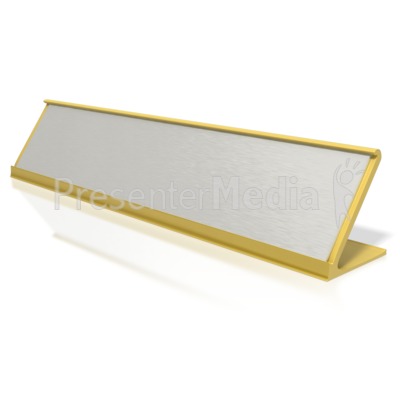Blank Identification Name Plate Presentation clipart