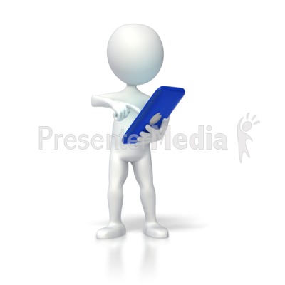 Operating Colored Computer Tablet Presentation clipart