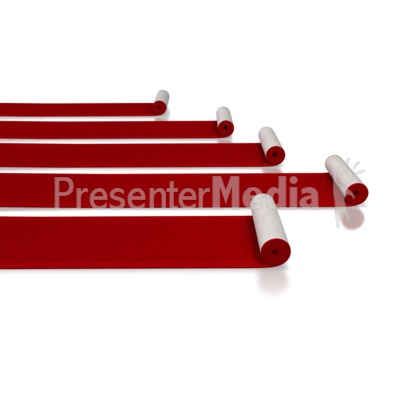 Red Carpet Rolls Presentation clipart