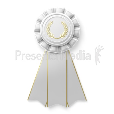 White Ribbon Presentation clipart