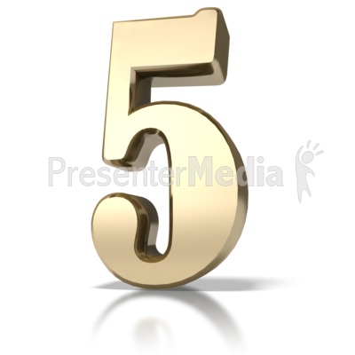 Gold Five Presentation clipart