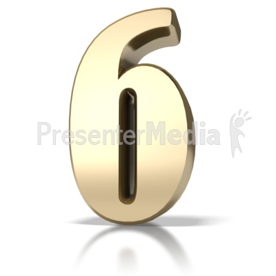 Gold Six Presentation clipart