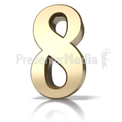 Gold Eight Presentation clipart